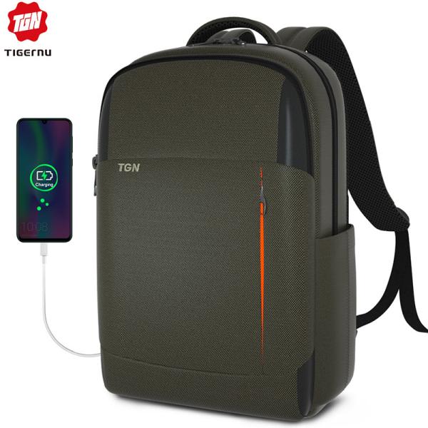 Quality T-B3906 RFID Black Softback Waterproof Laptop Travel Backpack wholesale