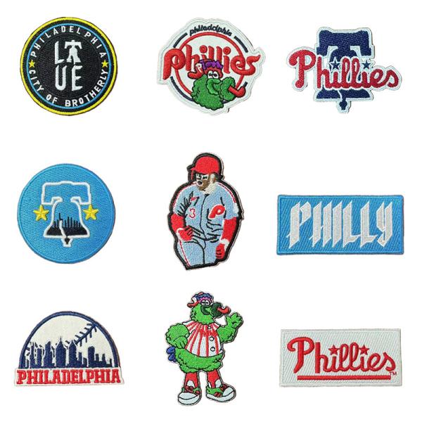 Custom Sport Baseball Patches Heat Press Patches for Trucker Hat Philly Baseball