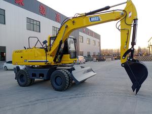 Cheap 9.00-20/8 Tires Compact Wheeled Digger With Max. Travel Speed Up To 32km/H for sale
