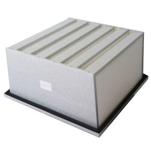 H13 H14 Mini Pleat Reusable Air Filter Flanged Type Compact V-Bank Galvanized