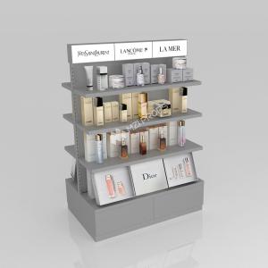 Cheap Retail Store Furniture Grey Wooden Island Cabinet For Multi-Functional Store Counter And Luxury Store Interior Design for sale