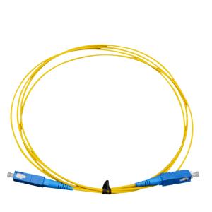 SC Optical Fiber Patch Cord Simplex 9/125 SM 1310 / 1550 Wavelength 2.0 Jumping