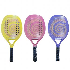China Beach Tennis Racket Full Carbon Professional Soft EVA Face Padel Tennis Racquet Adult Rackets on sale