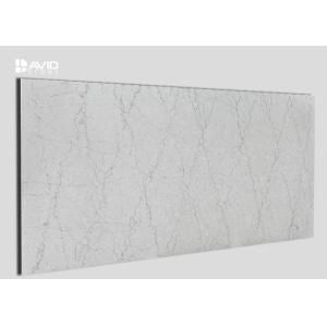 Man Made Quartz Stone Slab art For Bench / Worktops SGS Tested No Toxicity