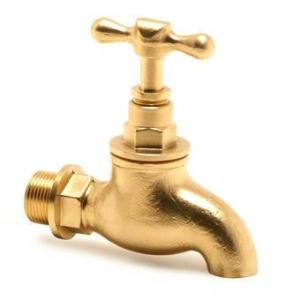 T Handle Pipeline Taps Brass Bibtaps Without Nozzel 1/2in Male Thread Brass Bib