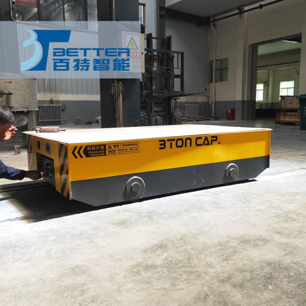 Quality 20t Workshop Material Handling Trolley Heavy Cargo Transfer Cart wholesale