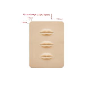 PMU Permanent Makeup Rubber 3D Lips Practice Skin Tattoo Mat To Practice Perfect