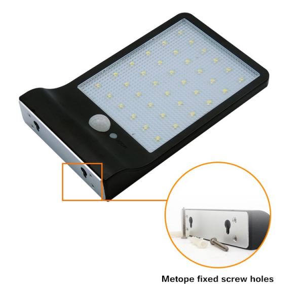 36 Leds Solar Motion Sensor LED Door Wall Light with 2 Colors