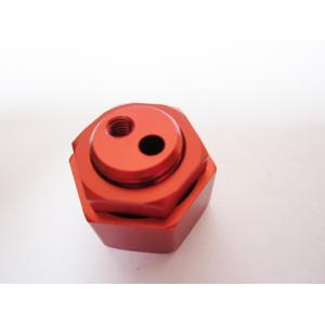 Cheap Red Anodized Aluminum Union Nuts for Bolt and Nut Manufacturing for sale