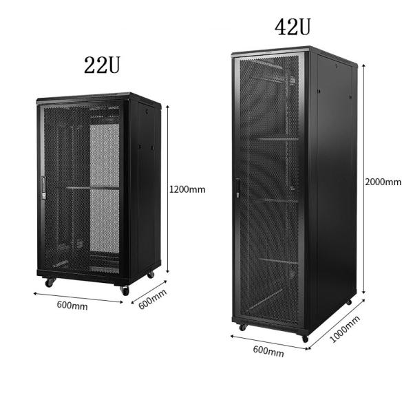 Quality 22U 42U Data Center Server Rack 19 Inch Network Cabinet wholesale