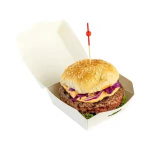 Custom Eco-Friendly Food Snack Burger Packaging Box One-Step Takeaway for Fast