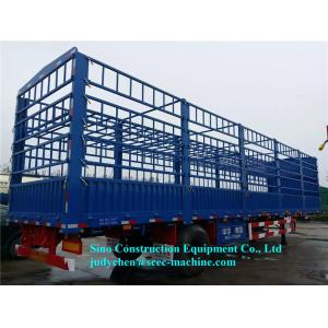 3 Axles Fence Cargo Semi Trailer Vegetable Transport Stake Semi Trailers