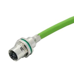 M12 Waterproof Connector Male Female 3-17 Pin IP68 Gold Plated