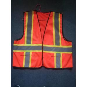 Cheap Custom Hi Vis Vests M-3XL 120 Gram Construction Safety Vests With Pockets for sale