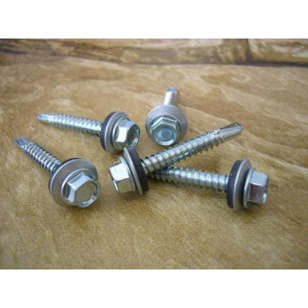 Quality DIN7504K Self Drilling Screws Full Thread , Hex Head Tek Screws For Structural Steel wholesale
