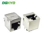 RJ45 Network Port Socket 180 Degree In-Line Interface 10P8C Connector Without