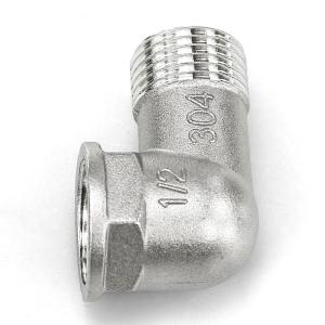 SS304 Stainless Steel Threaded Pipe Fitting , Forged Welded Pipe Elbows 3 Years