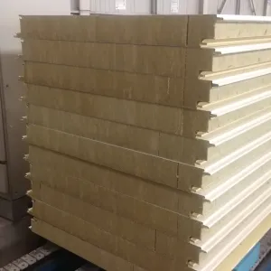 China Fire Resistant Rockwool Sandwich Panel With Light Weight Easy Installation CE Certification on sale