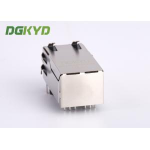 One Port PoE Rj45 Transformer , 1000m Integrated 12 Pin Rj45 For Fiber Optic