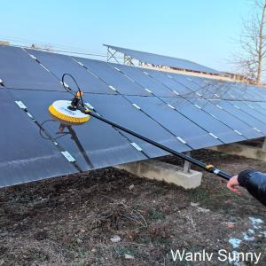 Electric Solar Panel Cleaning Machine with Rotating Brush Fast and Easy Cleaning