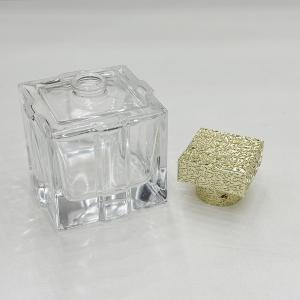 Square Zamak Perfume Caps With Customized Features Die Casting Process
