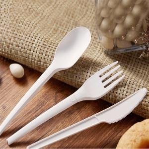 100% Compostable Eco Friendly Biodegradable CPLA PLA Cutlery Disposable Forks