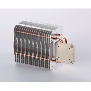 6 Piece Copper Heat Pipe Heatsink Two Rows Fins with Antioxidant Treatment