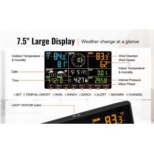 High Temperature Monitoring 7 in 1 Wifi Tuya Weather Station with UVI Light