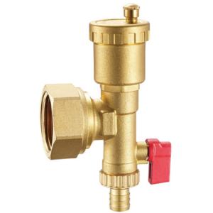 China 6019 Brass End Piece With G1 Felxible Female Nut For Hot Forged Supply Manifold Air-Vent And Draining Valve Integrated on sale