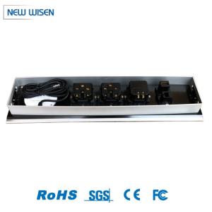 10A Desktop Power Sliding Socket Multimedia Electrical Outlet Box