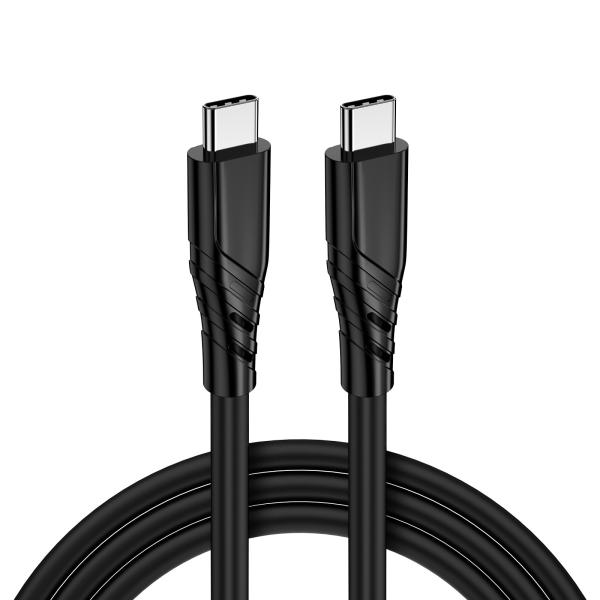 Black 240W Fast Charging 40Gbps Data Cable Engineered for Extreme Speed and