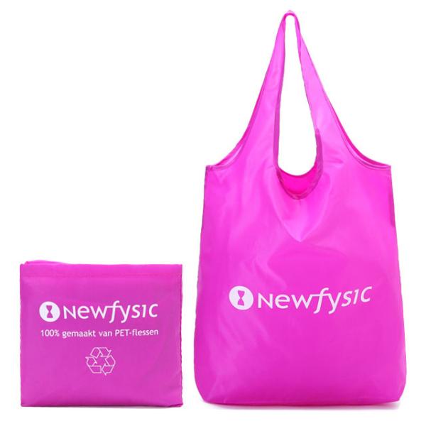 Quality Large Advertising 210D 12x10cm Nylon Fold Up Tote Bag wholesale