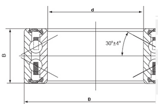 NSK Automotive Air Conditioning Compressor Bearing 4606-2AC2RS