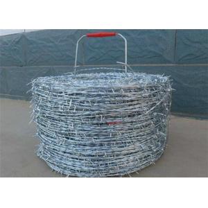 China Double Twist Protective 2.0mm Electro Galvanized Steel Barbed Wire on sale