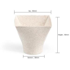 Wheat straw Compostable PLA eco-friendly biodegradable plastic cups,2.5 oz 4oz 6
