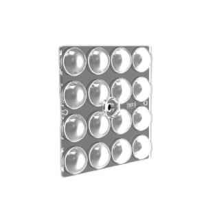 Tunnel Lamp Multipurpose Wide Angle LED Lens , SMD3030 Square Light Lens