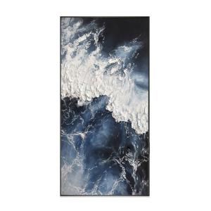 Customized Size Accepted Large Canvas Hand Painted Oil Painting of Gold Foil