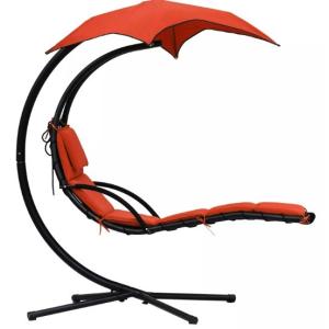 Modern Design Style Hanging Chaise Lounger Chair for Porch Swing and Large Weight Capacity