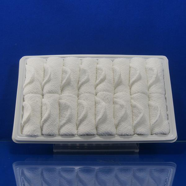 Rolled Luxury 16pcs Cotton Hand Towels In Tray