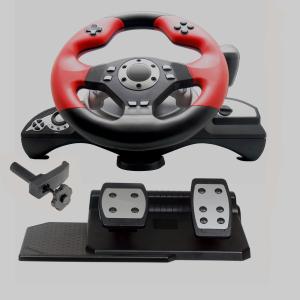 Foot Pedal Video Game Steering Wheel Dual Vibration 2 Meter Cable For PC PC360