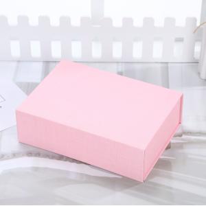 Custom Order Accepted Luxury Folding Black Magnetic Gift Box with Logo and