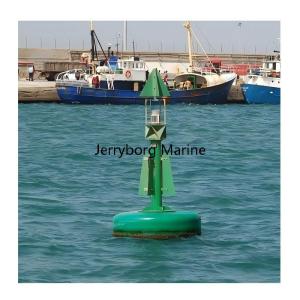 Cheap Heavy-Duty Material LLDPE Buoy With Top Mark &amp; Solat Light for Industrial Marine Applications for sale