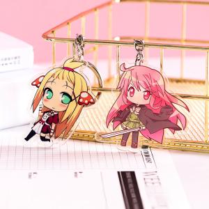 Cheap Factory Pattern Printed Acrylic Keychain Cute Cartoon Character Idol Durable Metal Ring Charms Acrylic Keychain for sale