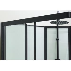 Customize Shower Room And Black Frame With Tray And Roof