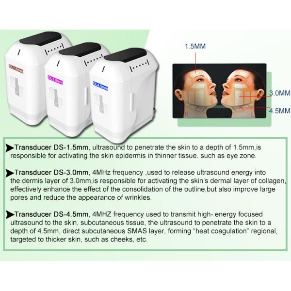 Portable 3D HIFU Machine High Intensity Focused Smas V Face Lifting Cartridge