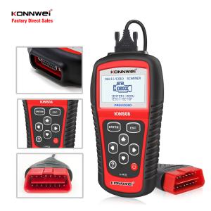 OBDII EOBD CAN 2.8" TFT Auto Code Reader KONNWEI KW808 with One-click I/M