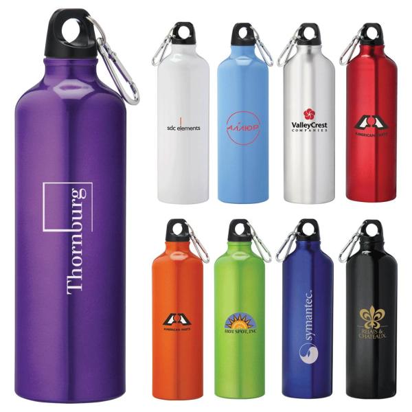 1000ml aluminum water bottle with carabiner/sports water bottle