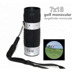 Rangefinder Pocket Monocular Telescope 7x18 With Reticle For Golf Outdoor Sports