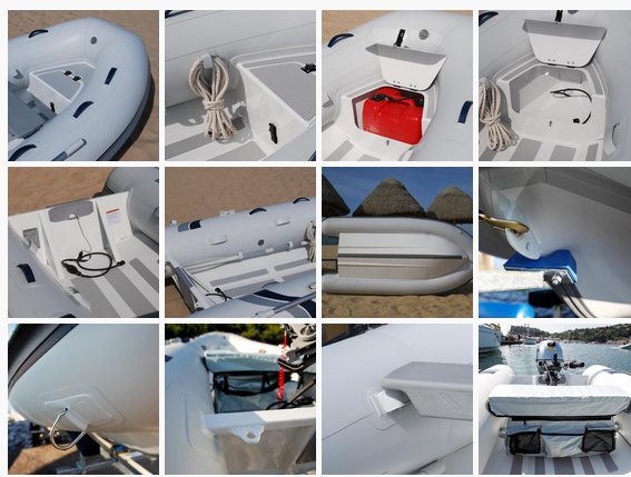 Easy Take Aluminum Rib Boat 300cm Luxury Look With With Full Length Keel Guards