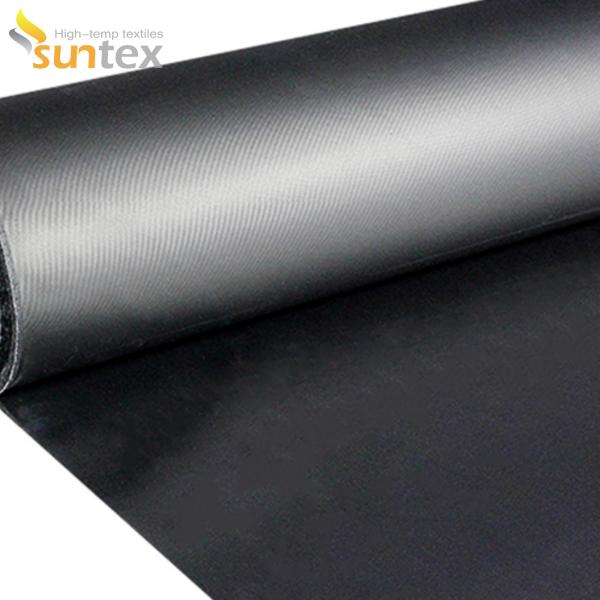 Quality Black Neoprene Coated Glass Cloth For Flexible Connector wholesale